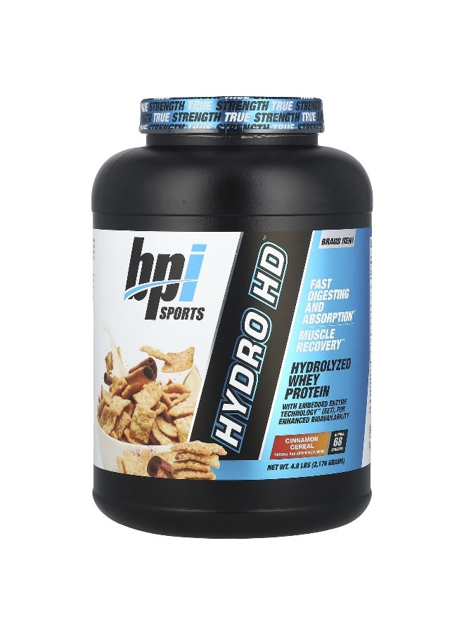 BPI SPORTS - BPI Sports, Hydro HD™, Hydrolyzed Whey Protein, Cinnamon Cereal, 4.8 lbs (2,176 g) - Image 1