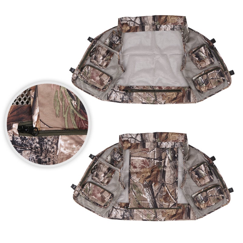 JARUSITE Durable Fabric Breathable Mesh Moisture-Wicking Lightweight Accessories - Detachable Design Sturdy Buckle Secure Pockets for Outdoor Activities - Image 4