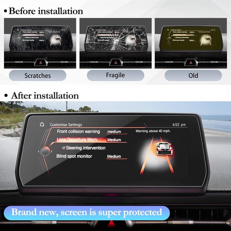 SKTU Tempered Glass Screen Protector for 2020-2026 Toyota GR Supra 8.8 Inch Navigation Display - Image 5