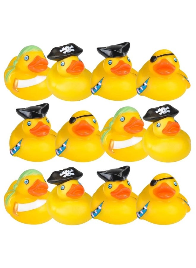 ArtCreativity 2 Inch Pirate Rubber Duckies (Pack of 12) Cute Duck Bath Tub Pool Toys, Ideal for Pirate-Themed Parties and Celebrations, Fun Decorations, Carnival Supplies, Party Favors - Image 4