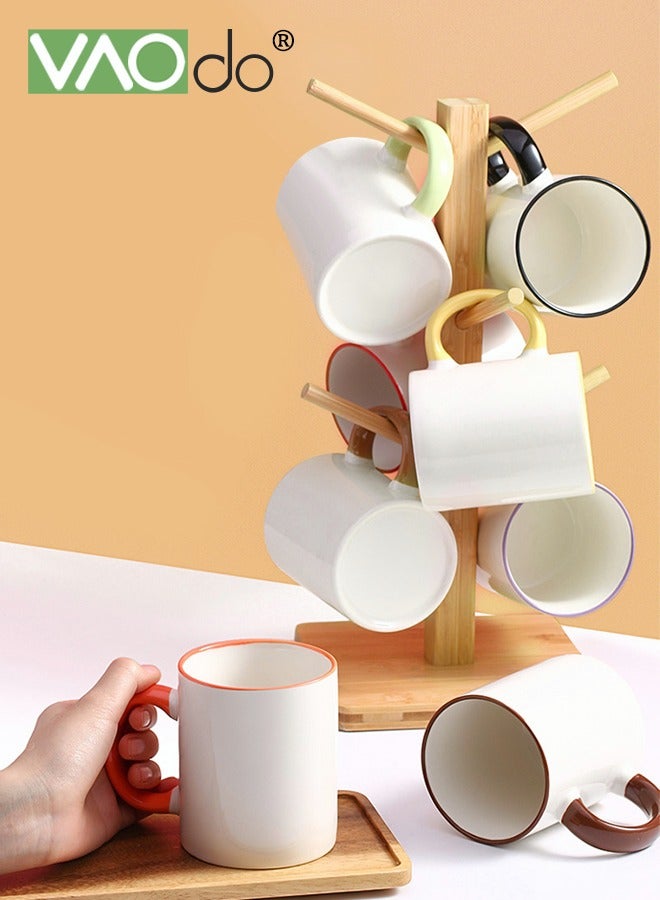 VAOdo 7PCS Color Set Coffee Mug Microwave Tea Cup Dishwasher Seat Belt Cup Holder  - Image 5