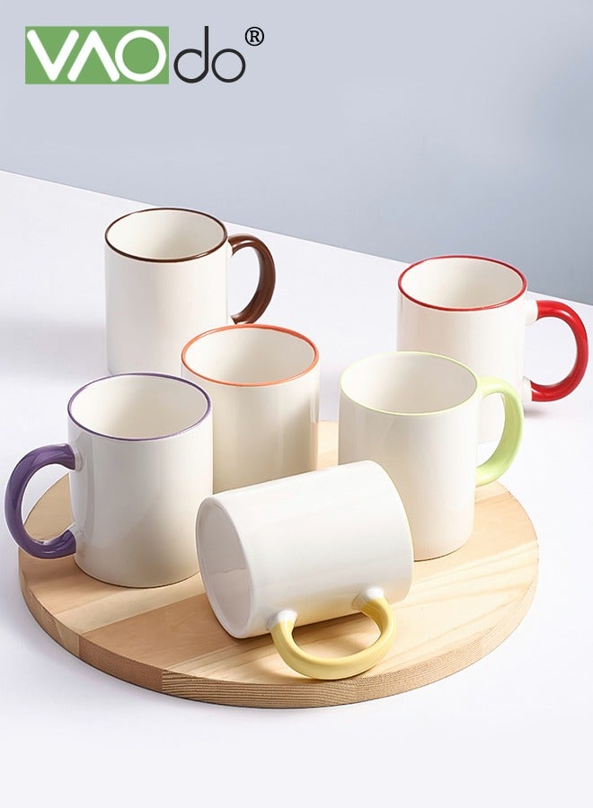 VAOdo 7PCS Color Set Coffee Mug Microwave Tea Cup Dishwasher Seat Belt Cup Holder  - Image 4