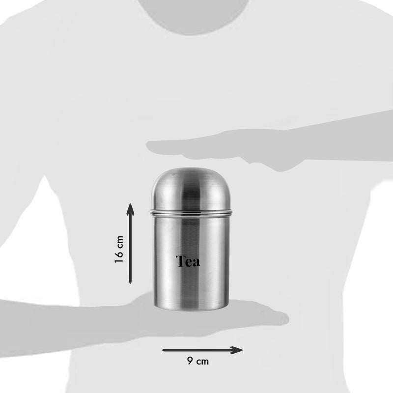Kraft High Dome Stainless Steel Tea Sugar Containers Set of 2-350 ml each | Airtight, Break Resistance, BPA Free | Compact Design Container for Kitchen - Image 3