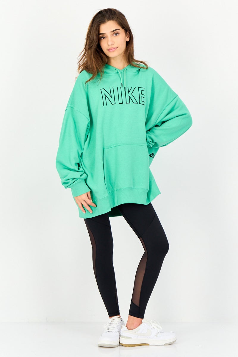 Nike Women Oversized Fit Long Sleeve Outdoor Hoodie, Green - Image 4