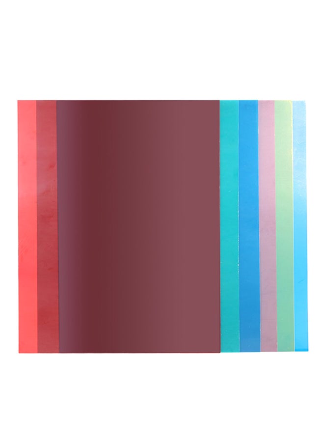 docooler 6-Piece Correction Gel Sheets Filter Set For Flash Light Speedlite 25x20cm Multicolour - Image 1