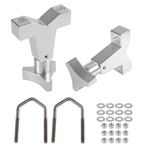 YESHMA High-Lift Jack Tube Mount 1-2.5" (Round/Square) Compatible with Tube Bumpers,Bull Bars,Roll Cages and Roof Racks (Silver) - Image 1