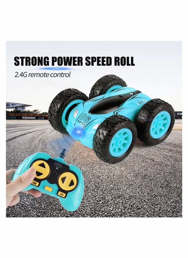 SYOSI Mini Stunt RC Cars Toy 4WD 2.4Ghz Remote Control Car Double Sided Rotating Vehicles 360 Degree Roll Charging Fall Resistant Toy Car for Boys And Girls Birthday  - Image 4