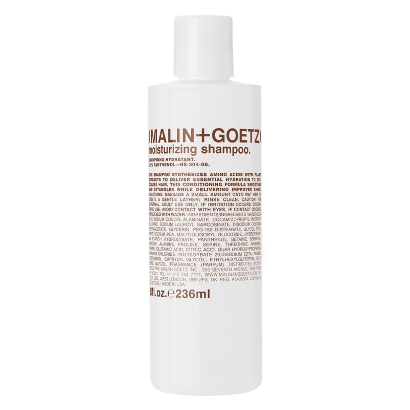 Malin  Goetz Moisturizing Hair Shampoo 8 Fl Oz  Hydrating Shampoo for Women  Men All Hair Types Hair Treatment for Dry Damaged Hair Vegan  CrueltyFree