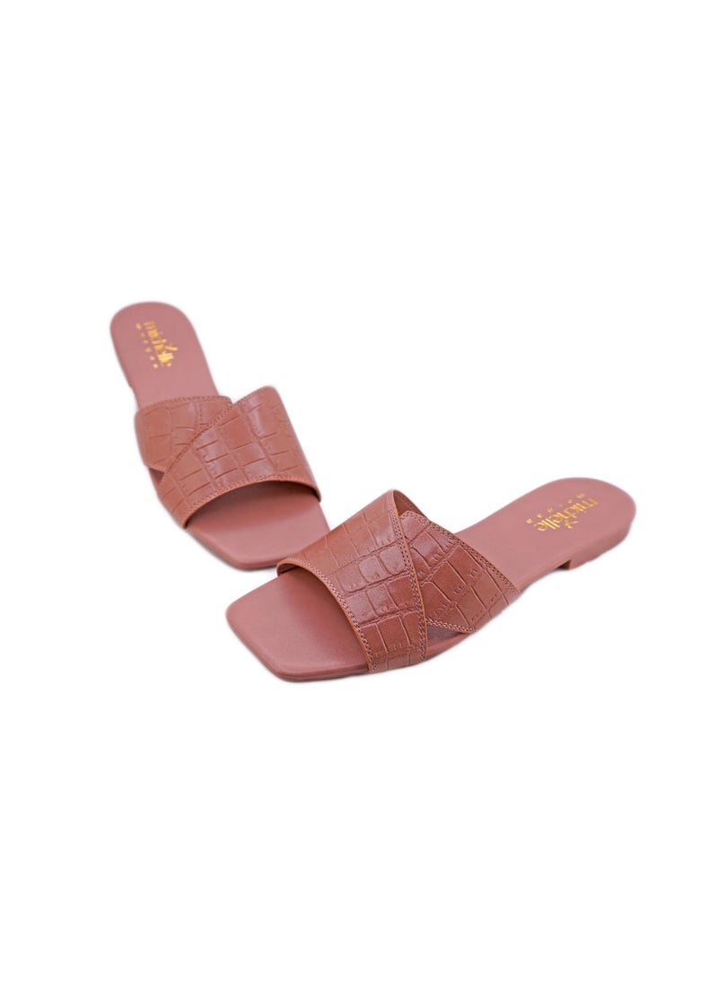 Michelle Morgan Casual Ladies Slides  Pink 36  - Image 2