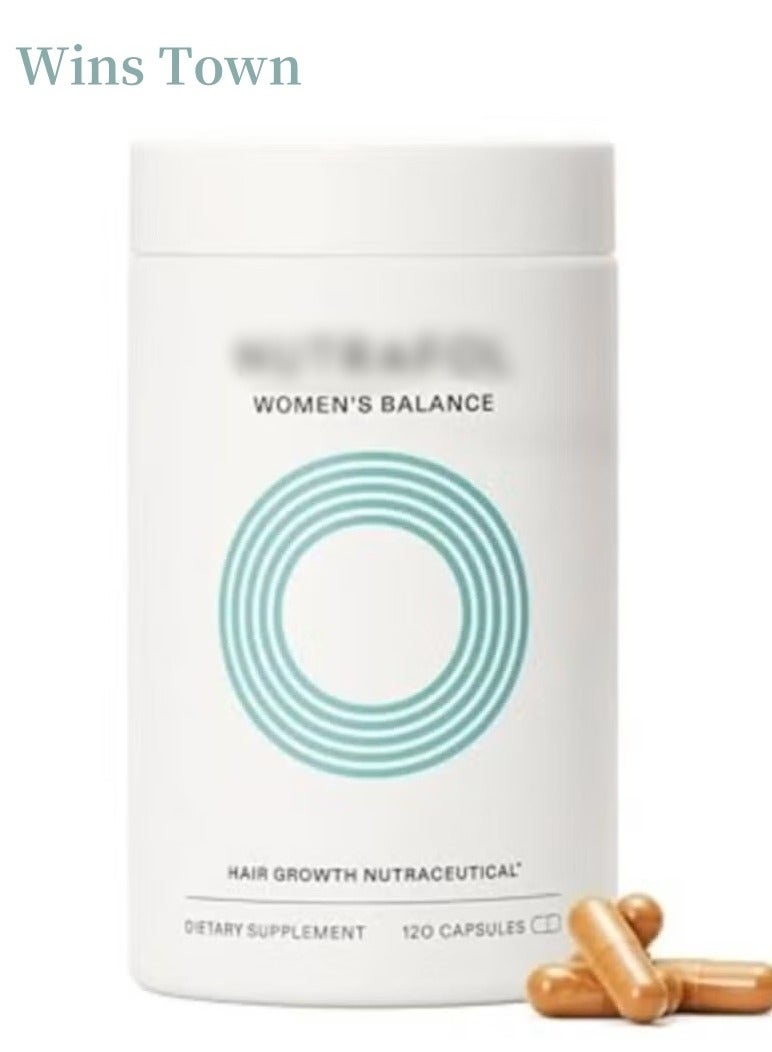 Wins Town Women's Balance Hair Growth Supplements, Ages 45 and Up, Clinically Proven for Visibly Thicker Hair and Scalp Coverage, Dermatologist Recommended - 1 Month Supply - Image 1