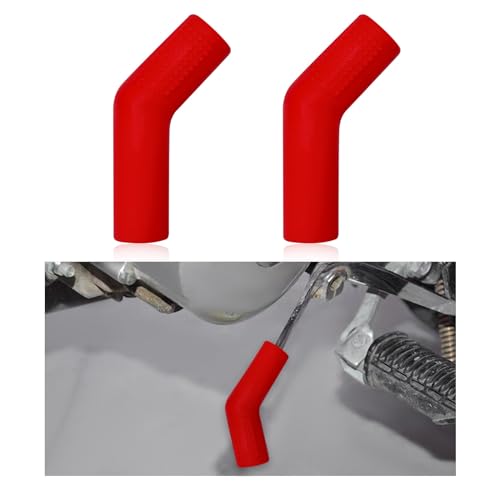 Suvnie 2 PCS Motorcycle Gear Shift Lever Shoe Protector, Motorbike Rubber Anti Slip Shifter Cover, Universal Shift Lever Pedal Cover, Motorcycle Accessories for Dirt Bikes ATVs (Red) - Image 1
