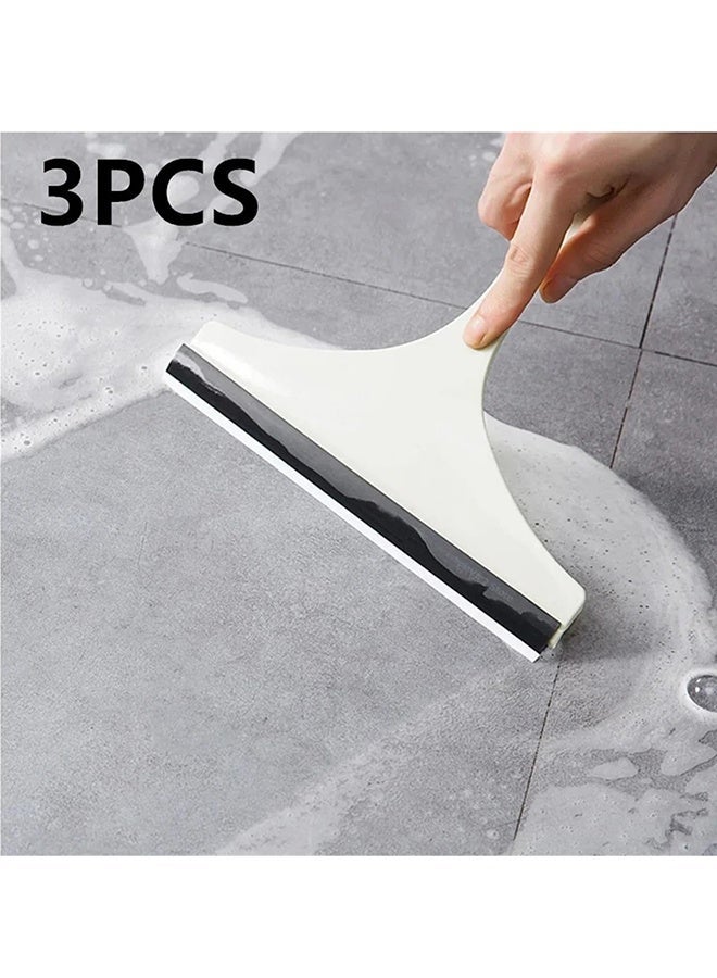 3PCS Multi-Purpose Silicone Water Wiper Squeegee, Car Windshield & Glass Cleaner Scraper, Portable Cleaning Tool for Car Window, Bathroom, Kitchen, Plate & Household Glass Surface Cleaning, Random Color - Image 2