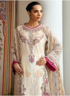 Sky cashmere Dastak Chiffon Stitched Dress  - Image 4