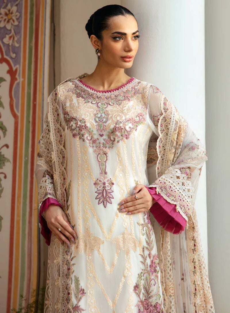Sky cashmere Dastak Chiffon Stitched Dress  - Image 4