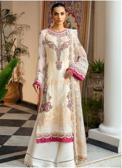 Sky cashmere Dastak Chiffon Stitched Dress  - Image 1