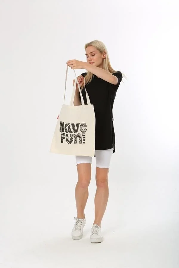 Baghashtag Have Fun Printed Cloth Bag