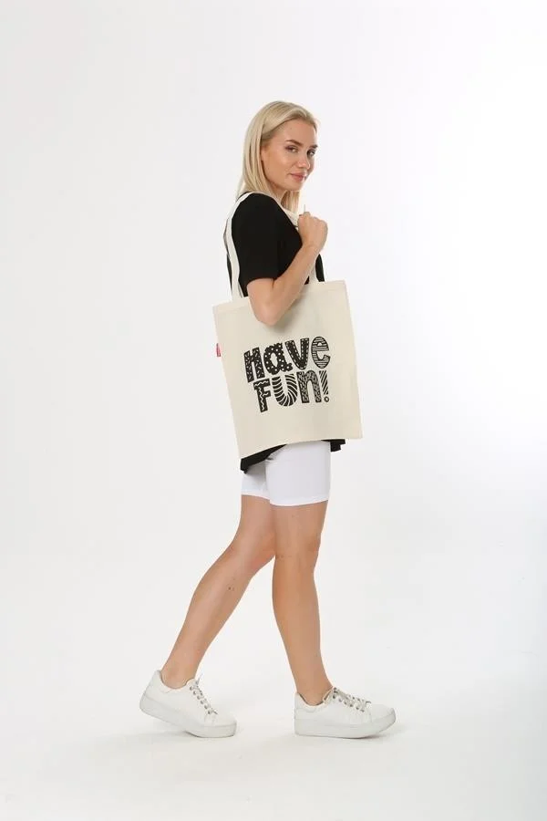 Baghashtag Have Fun Printed Cloth Bag