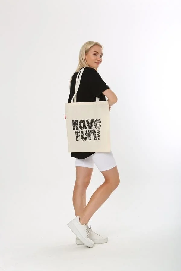 Baghashtag Have Fun Printed Cloth Bag