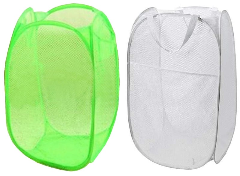 Kuber Industries Kuber Industries 2 Piece Mesh Laundry Organiser MESHM009 - Image 1