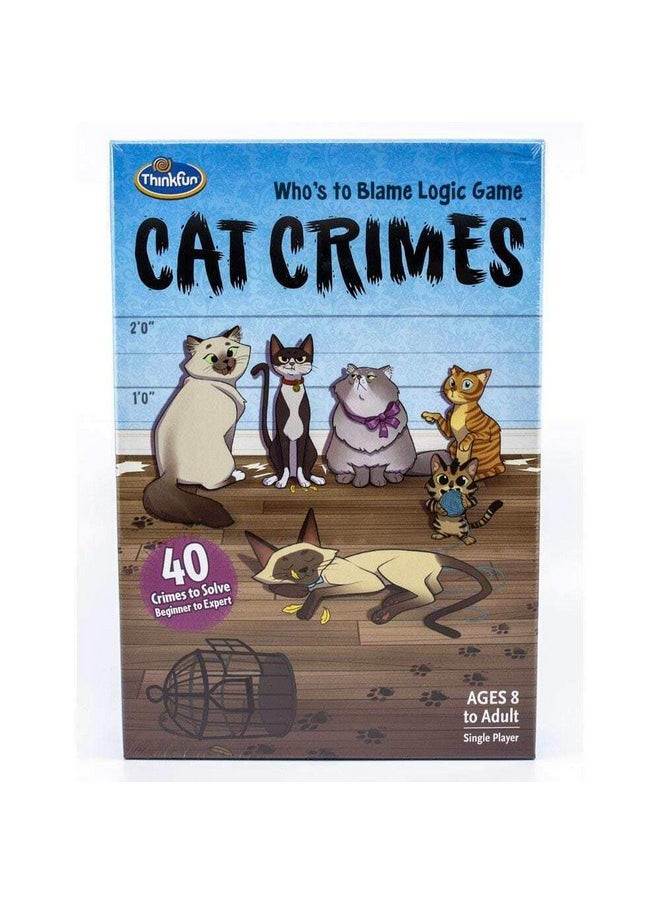 thinkfun ThinkFun Cat Crimes Brainteaser - Engaging Logic Game for Kids and Adults | Develops Critical Reasoning Skills |Durable Components | Fun Cat Themed Artwork | Ideal for Ages 8+  - Image 1
