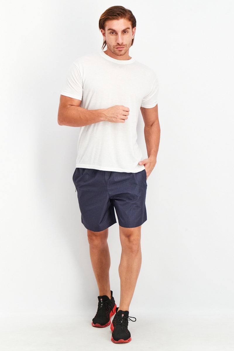 Adidas Men Sportswear Fit Training Shorts, Shadow Navy/Carbon - Image 4