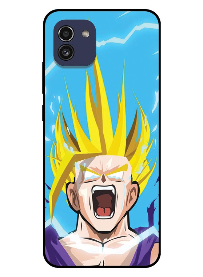 EYE CATCH Printed Protective Case Cover For Samsung Galaxy A03  -  Super Sayian - Image 1