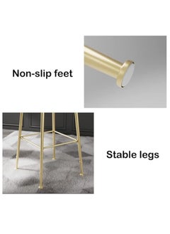 Generic Bar Stool, Bar Chair,1 Pcs High Bar Chair with Metal Frame Chair Footrest High Stool with Backs, Metal Legs Heavy Duty Barstools with High Upholstered  - Image 5