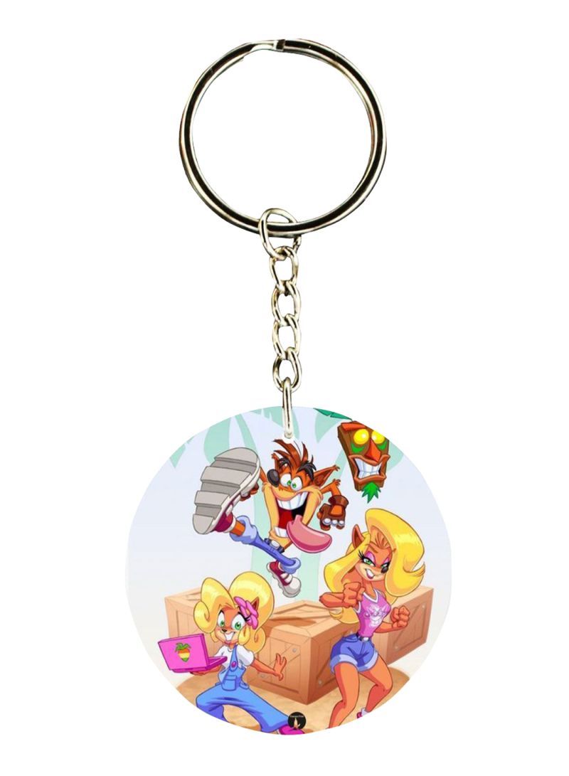 RKN The Video Game Crash Printed Keychain