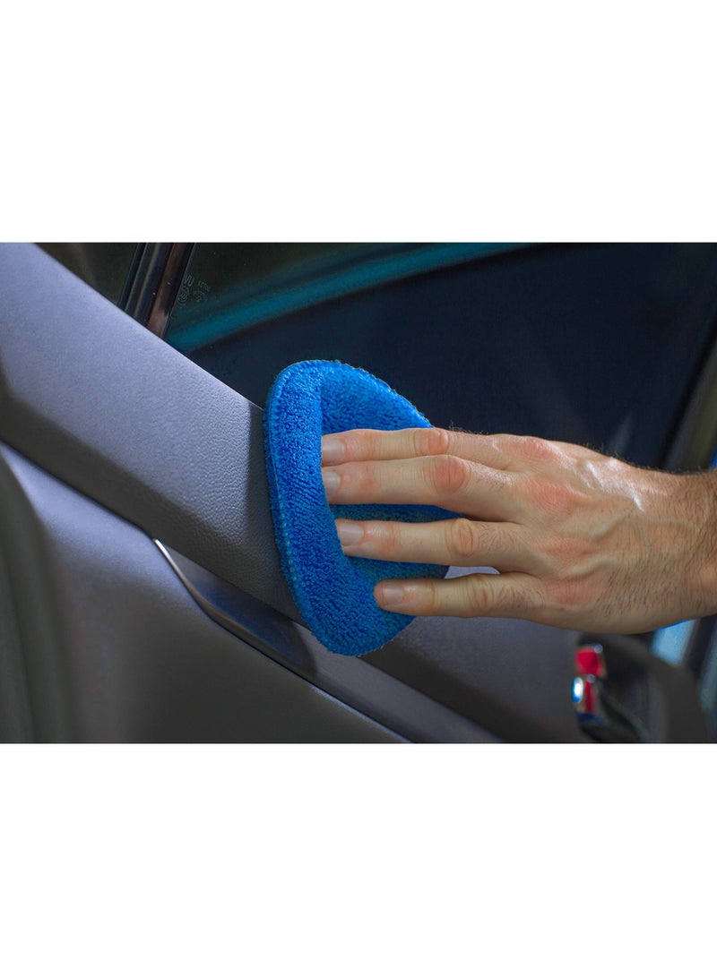 Generic Microfiber Car Detailing Applicator Pads, Car Wax Applicator, 5 Inch Diameter, 12 Pack, Royal Blue  - Image 5