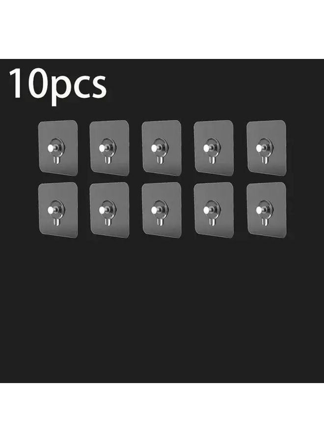 10 قطع من الخطافات الحديثة المثبتة على الحائط ذات لاصق قوي بدون حفر متعددة الوظائف ثقيلة التحمل - Image 1