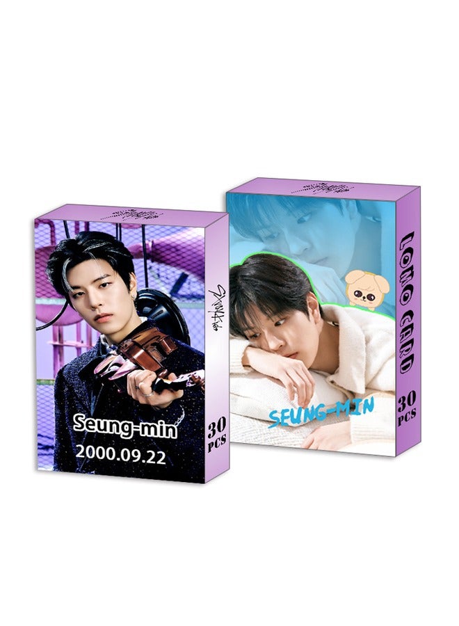 NIBEMINENT 30-Piece Stray Kids Seung-min Personal Cards - Image 1