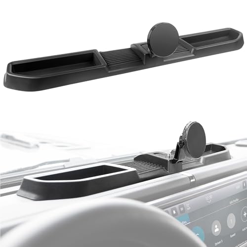 Utiiy Magnetic Phone Mount Holder Fit for 2024+ Jeep Wrangler JL JLU&Gladiator JT Car Dashboard Multi-Mount Phone Holder Dash Tray for 2024 2025 Jeep JL/JT Accessories(2024+ 4X4, Not for 4XE) - Image 1