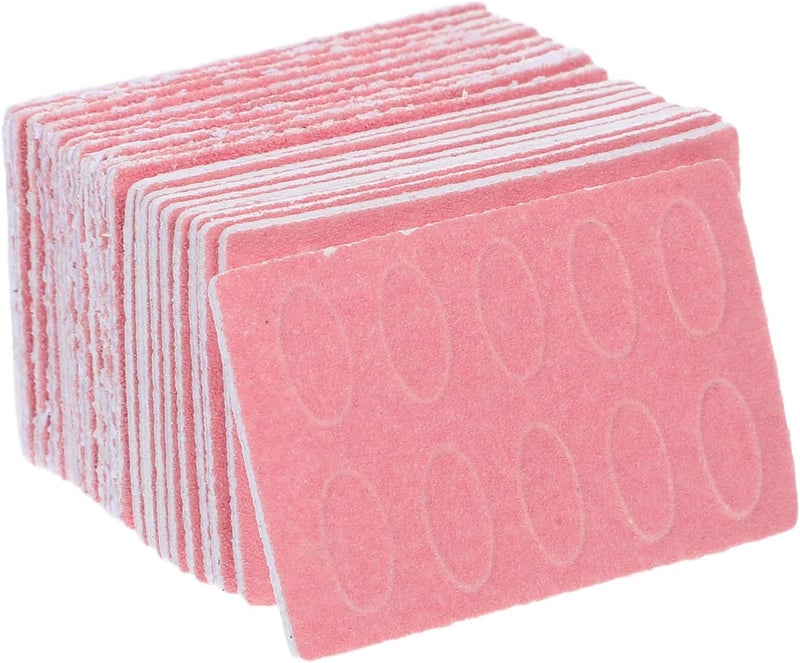 Ciieeo 200pcs Nail Cuticle Pusher Sandpaper Sheets Set Double-Ended Steel Manicure Tool with Self-Adhesive Grit Pads 100#150#180#240 for Nail Care and Salon Use - Image 1