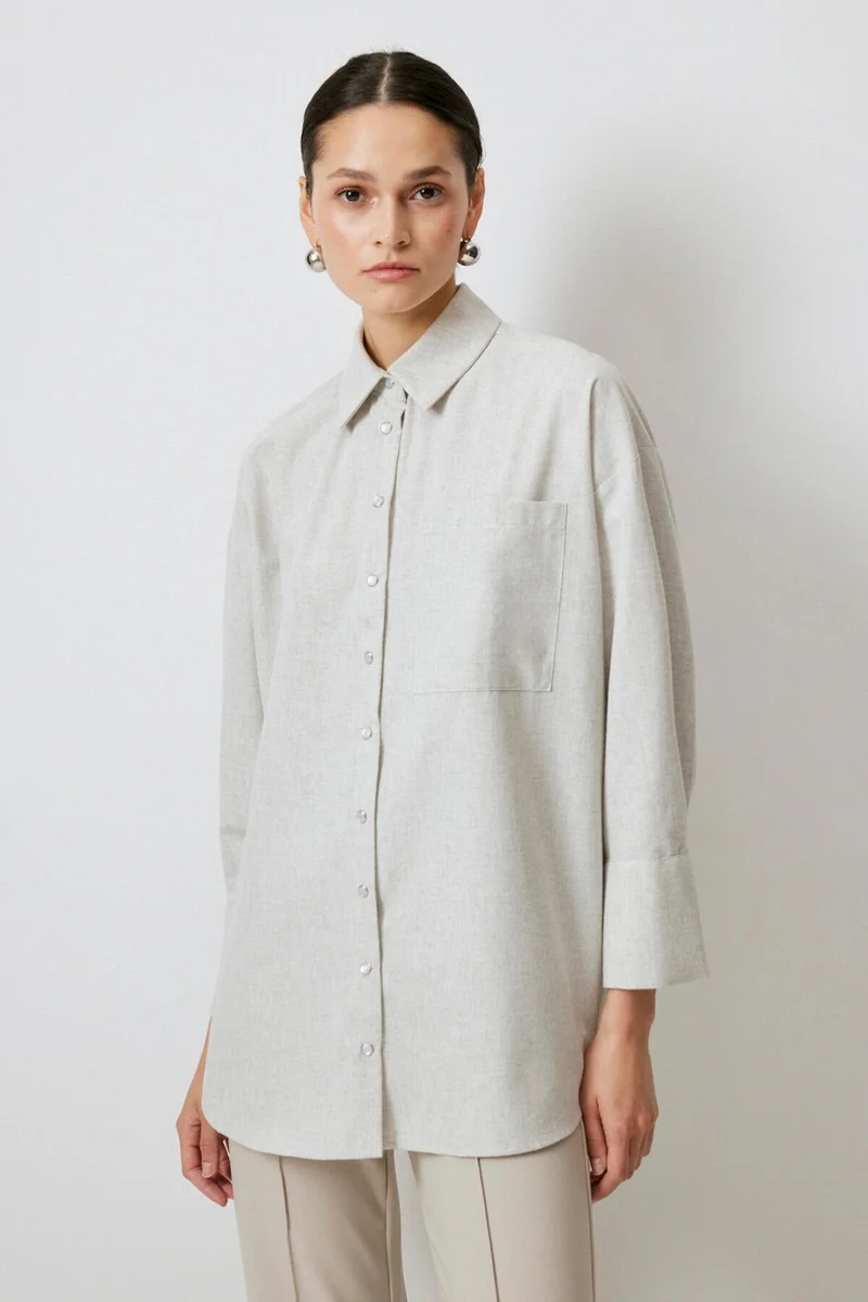 Touche Regular Fit Melange Shirt