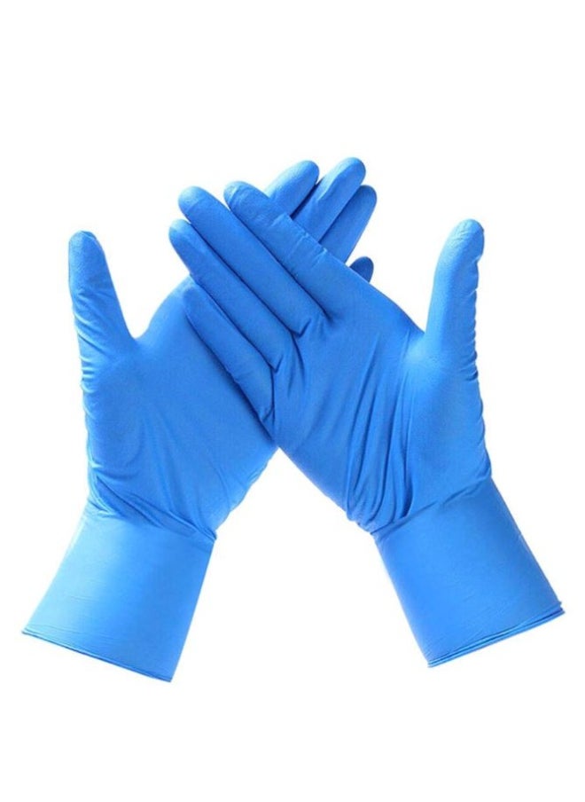 Generic (Large) Nitrile Exam Disposable Gloves, Powder Free, Latex Free, Best for Restaurant, Saloon, Kitchen, Cleaning, Food Prep (100 pieces x 1 Pack) (ME01135)  - Image 1