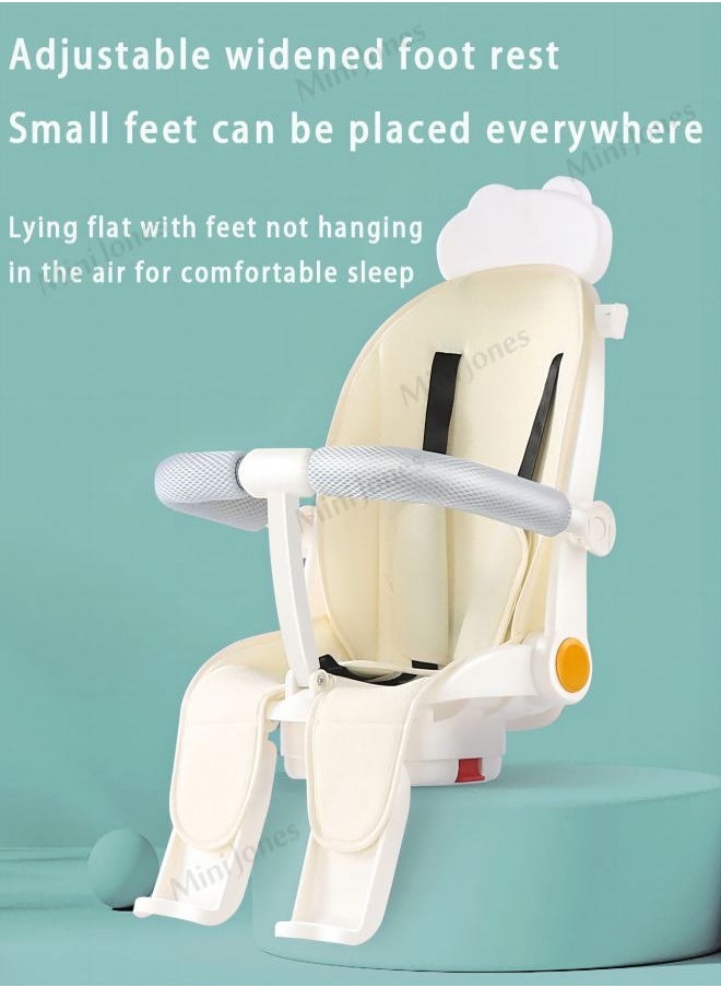 MiniJones - MiniJones Multi-Functional Baby Stroller 360 ° Rotate Simple Folding WHITE - Image 1