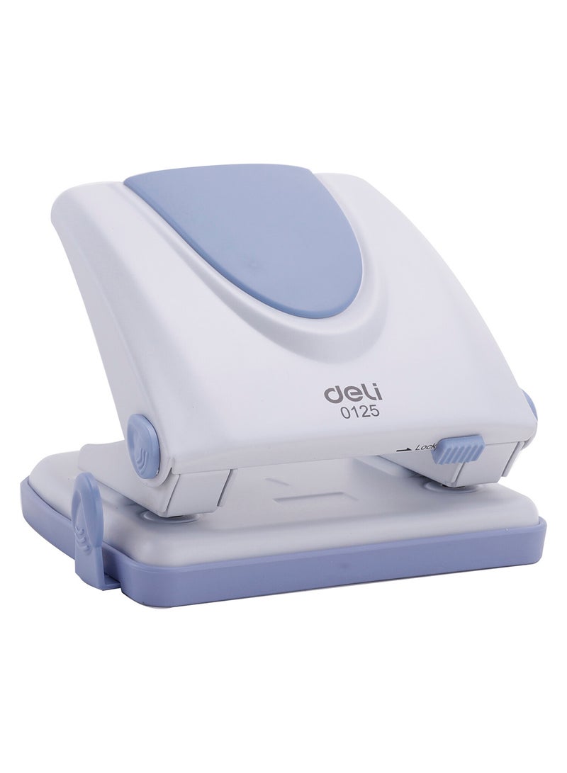 Deli Paper Punch with 2 Holes 20 Sheets , Hole Diameter 80mm,Φ6mm , Assorted Colors - E0125 - Image 2