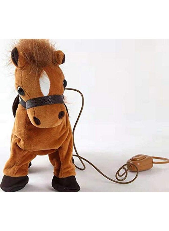 Haktoys Walk Along Horse With Remote Control Leash Dancing Singing Walking Musical Pony Pet Realistic Animal Design With 9 Different Childfriendly Songs - Image 4