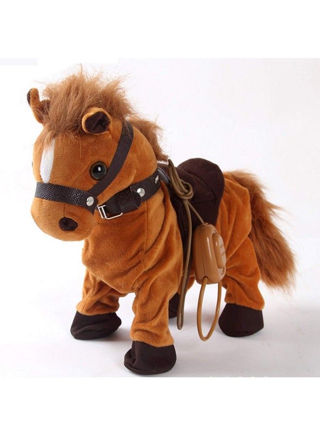 Haktoys Walk Along Horse With Remote Control Leash Dancing Singing Walking Musical Pony Pet Realistic Animal Design With 9 Different Childfriendly Songs - Image 1
