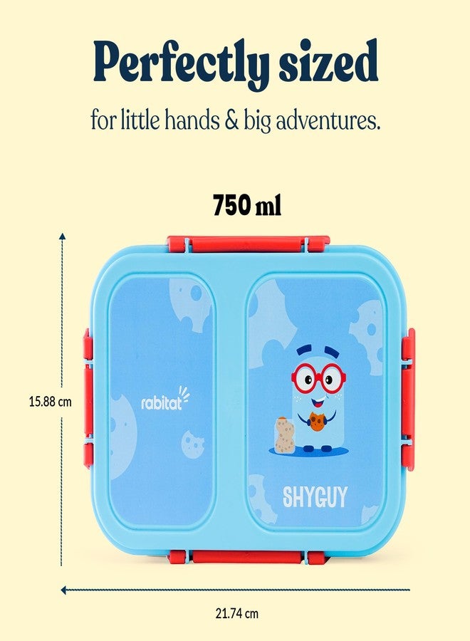 rabitat Yumzee Kids Lunch Box 750ml – Leakproof Stainless Steel Bento Tiffin for School, Boys & Girls | BPA-Free, Food-Grade Steel, Easy-Open Lock | 2-Year Brand Warranty | Shyguy - Image 3