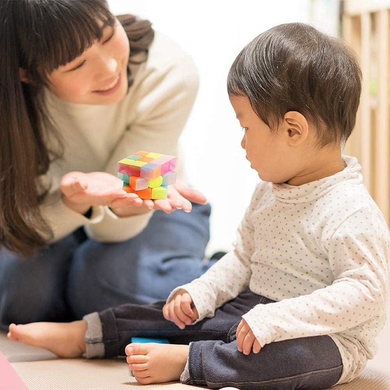 D-FantiX QY Toys Warrior W 3x3 Speed Cube Jelly 3x3x3 Magic Cube Puzzles Transparent Pastel Color - Image 5