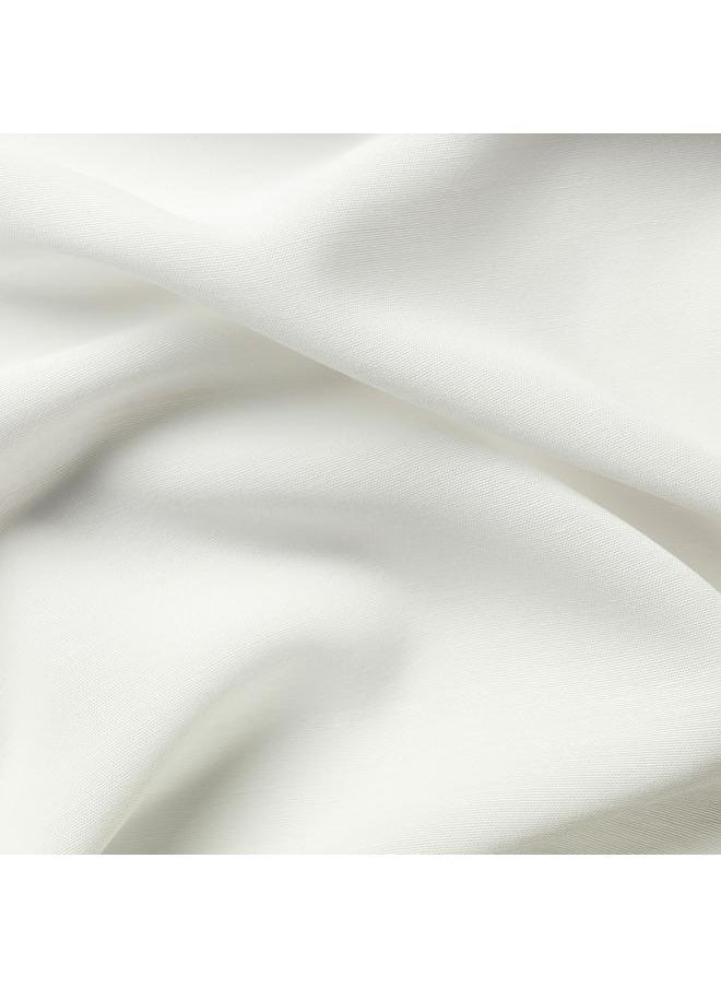 زبون ستائر، زوج واحد، مع شريط رأسي/أبيض، 145×300 سم  - Image 5