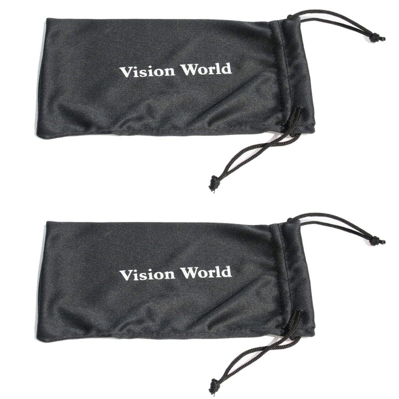 V.W.E. Vision World Eyewear 2 Pairs Deluxe Reading Glasses - Comfortable Stylish Simple Readers Magnification (2 Black, 2.25) - Image 3