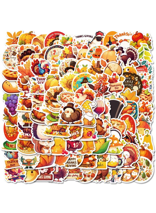 Bluejw 100 Cartoon Graffiti Thanksgiving Stickers DIY Mobile Phone Case Luggage Skateboard Decoration Stickers - Image 3