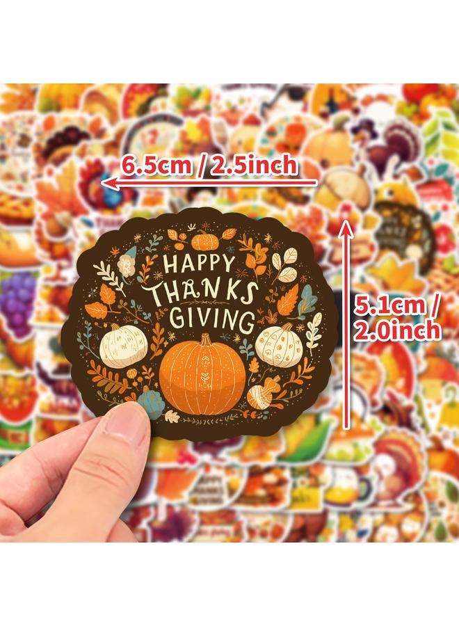 Bluejw 100 Cartoon Graffiti Thanksgiving Stickers DIY Mobile Phone Case Luggage Skateboard Decoration Stickers - Image 4