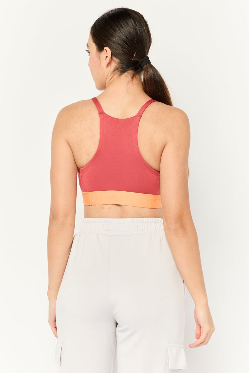 PUMA Puma x First Mile Women Brand Logo Padded Sports Bra, Pale - Image 4