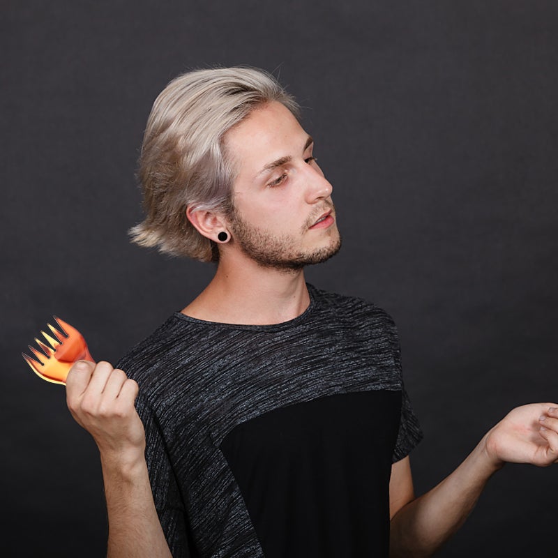 4 Pcs Wide Teeth Hair Styling Comb Salon Oil Hair Comb Hair Brush for Men - Image 2