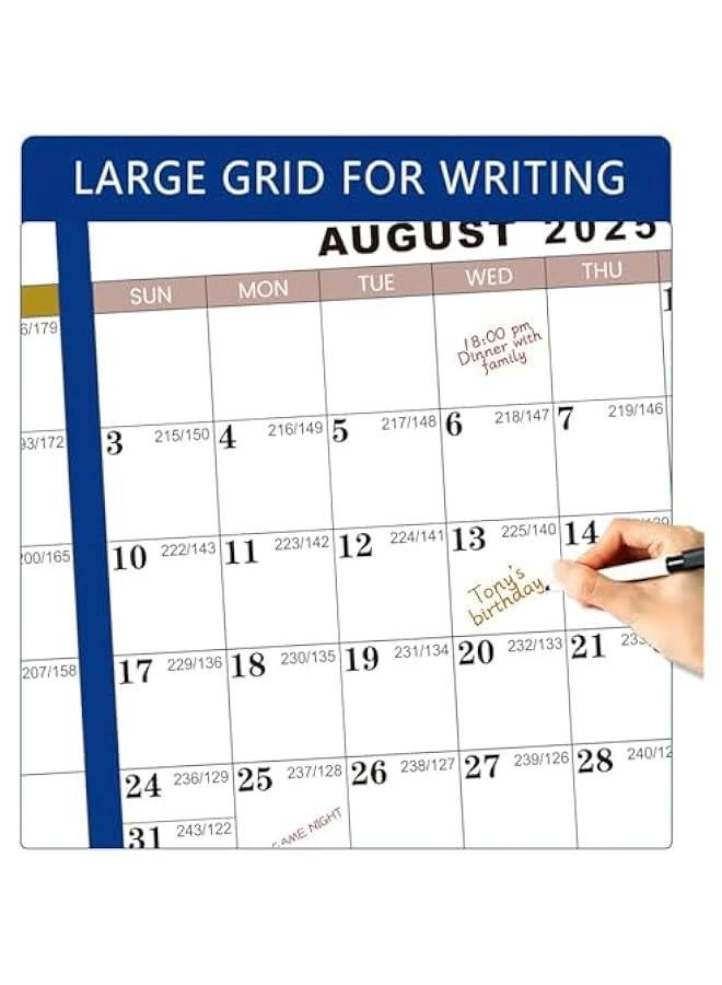 2025 Dry Erase Calendar For Wall, Erasable Whiteboard Calendar 2025 With 2 Pen, 24 X 36 Inch Monthly Wall Planner, Double-sided Dry Erase Board Calendar 2025 For Offices Home - Image 3