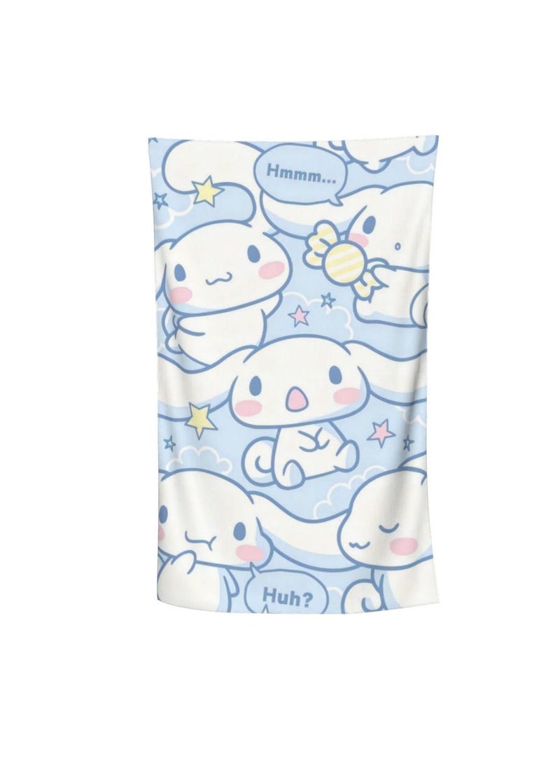 Y&D Microfiber Anime Dog Beach Towel - Soft and Quick Dry Luxury Pool for Women/Men/Kids Cute Sand Proof Cabana Bath Picnic, Yoga, Swimming 52x32 Inch  - Image 1