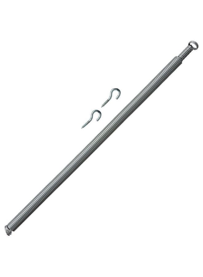 Zinc Plated Adjustable Metallic Door Spring Silver 0.5 X 18.5Inch 5287461